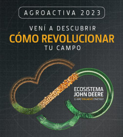 Agroactiva 2023. Vení a descubrir cómo revolucionar tu campo. Ecosistema John Deere, el agro totalmente conectado.